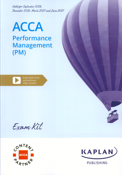 ACCA applied skills : performance management (PM) : exam kit