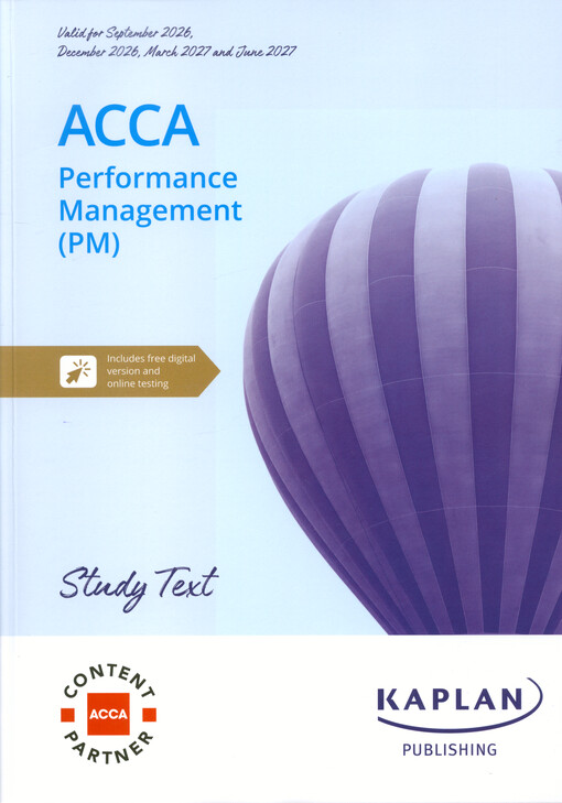 ACCA applied skills : performance management (PM) : study text