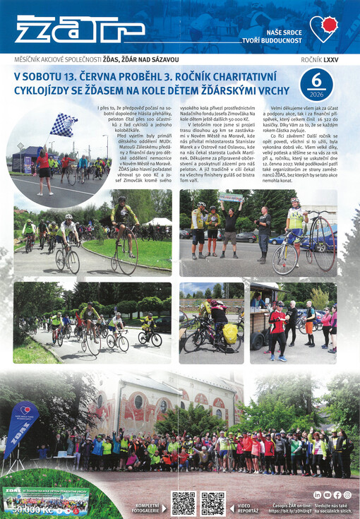 Žár : Čtrnáctideník Žďas, a.s. ve Žďáře nad Sázavou