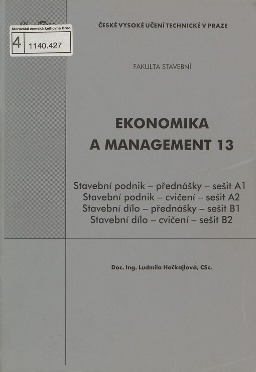 Ekonomika a management 13