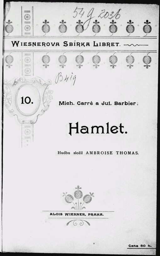 Hamlet: velká opera o 5 jednáních