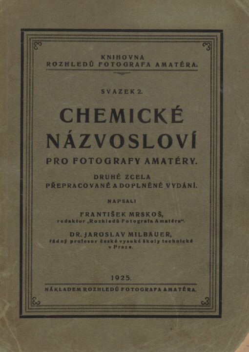 Chemické názvosloví pro fotografy amatéry