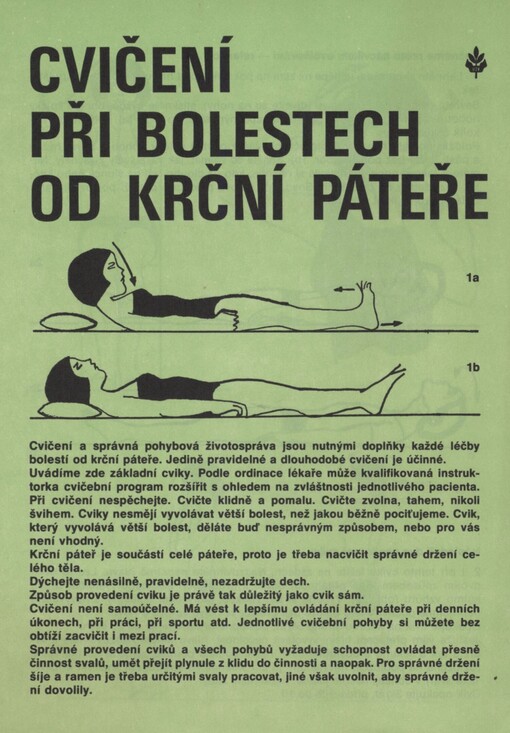 Cvičení při bolestech od krční páteře