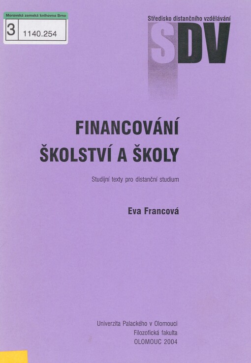 Financování školství a školy