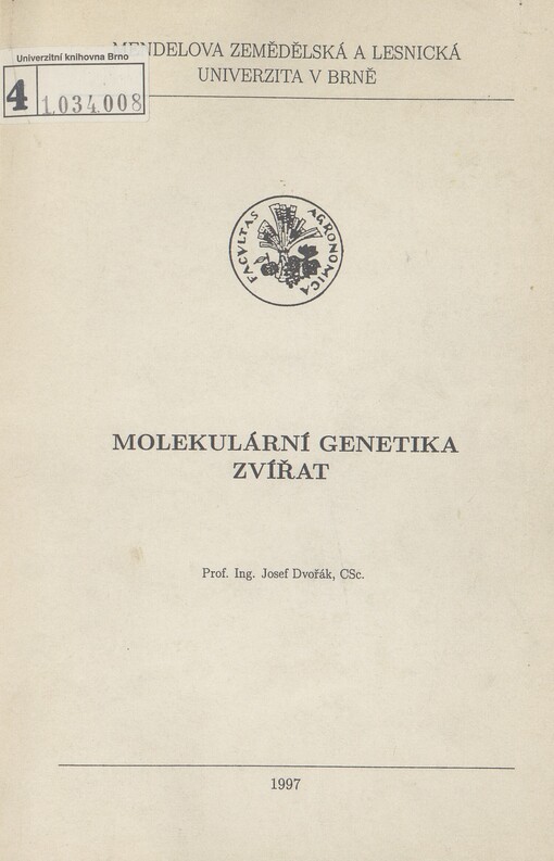 Molekulární genetika zvířat