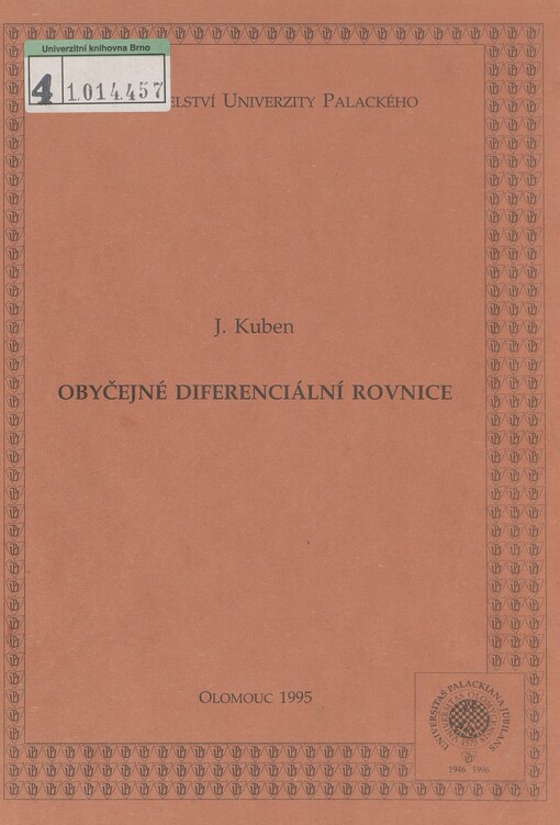 Obyčejné diferenciální rovnice