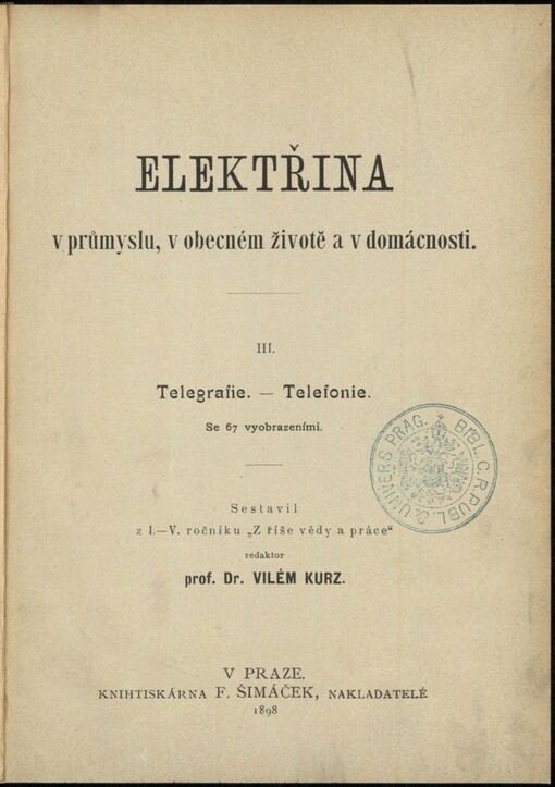 Elektřina v průmyslu, v obecném životě a v domácnosti