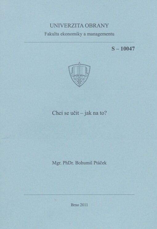 Chci se učit - jak na to?: studijní pomůcka