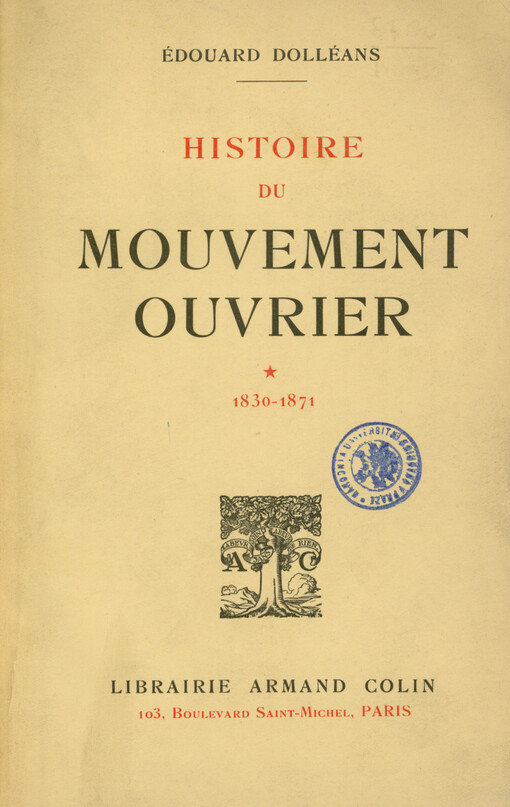 Histoire du mouvement ouvrier