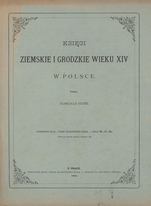Księgi ziemskie i grodzkie wieku XIV w Polsce