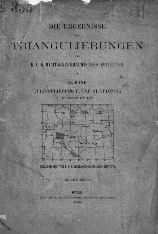 Ergebnisse der Triangulierungen des K. u. K. Militär-Geographischen Institutes