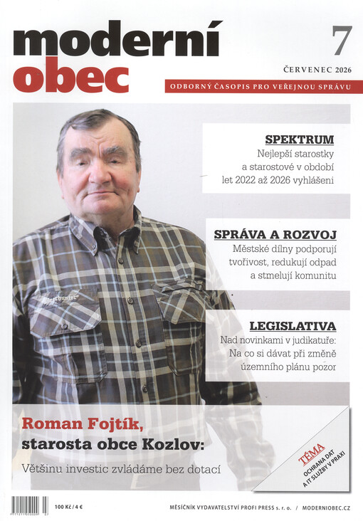 Moderní obec : měsíčník pro komunální politiku a regionální rozvoj