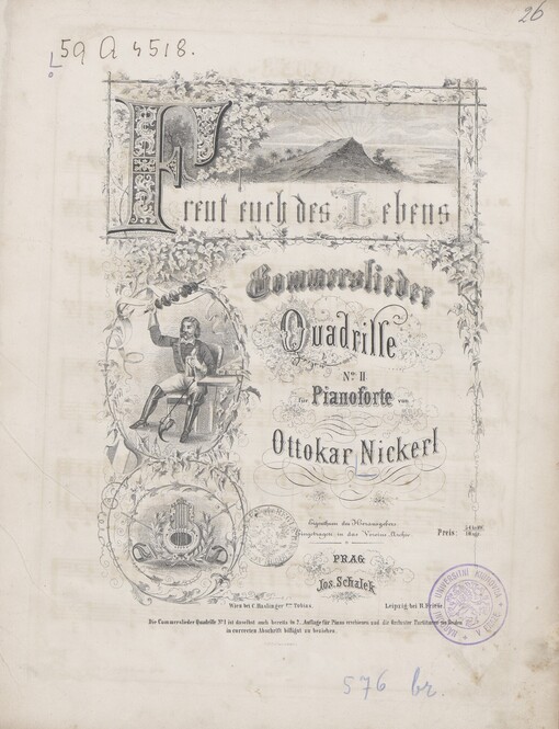 Freut euch des Lebens: Commerslieder Quadrille No II. für Pianoforte