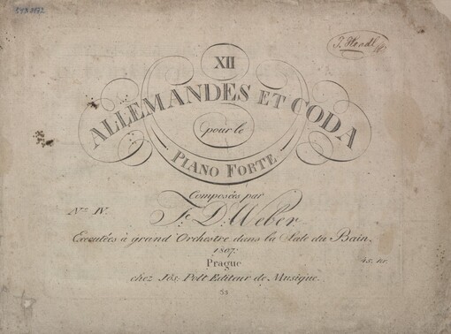 XII allemandes et coda pour le pianoforte