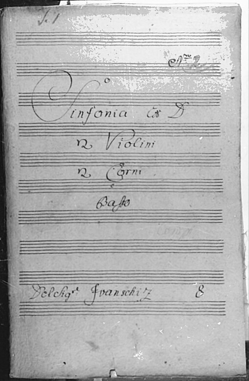Sinfonia ex D, Nro. 2: 2 Violini, 2 Corni, Basso. J. S.D.4 D dur