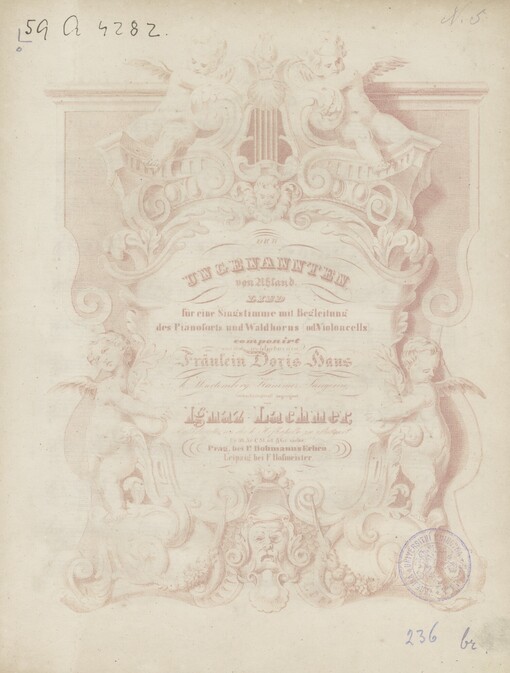 Der Ungenannten, von Uhland: Lied für eine Singstimme mit Begleitung des Pianoforts und Waldhorns [Od: Violoncells]
