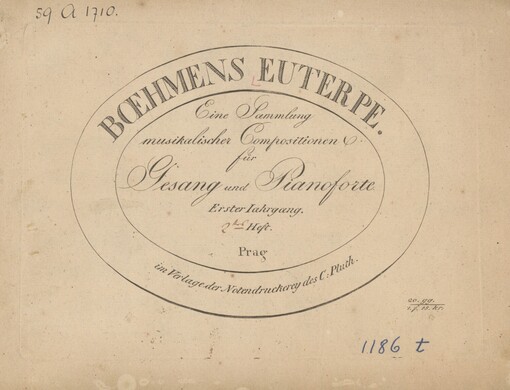Boehmens Euterpe: Eine Sammlung musikalischer Compositionen für Gesang und Pianoforte