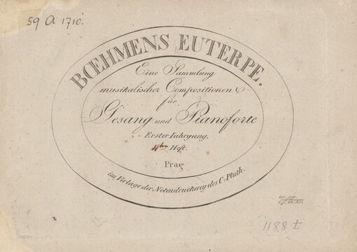 Boehmens Euterpe: Eine Sammlung musikalischer Compositionen für Gesang und Pianoforte