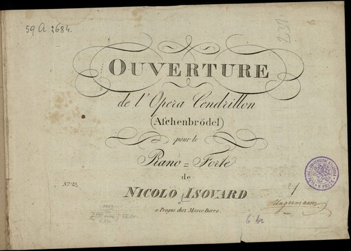 Ouverture de l´opera Cendrillon (Aschenbrödel) pour le piano=forte