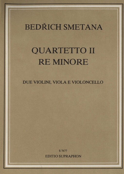 Smyčcový kvartet č. 2 d moll: due violini, viola e violoncello. č. 2, d moll