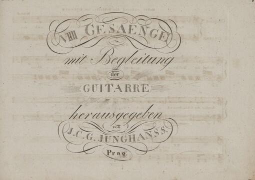 VIIII Gesaenge mit Begleitung der Guitarre
