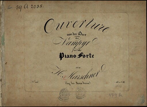 Ouverture aus der Oper Der Vampyr für das Pianoforte