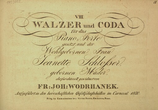 VIII Walzer und Coda: für das Piano-Forte