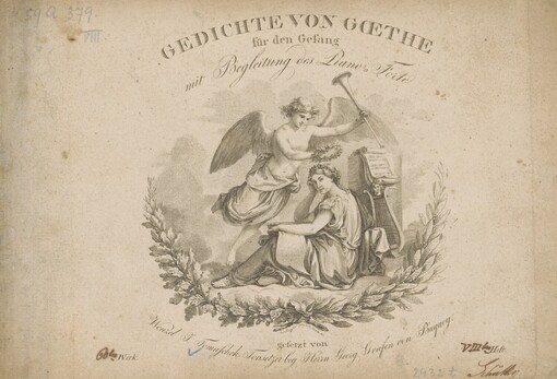 Gedichte von Goethe: für den Gesang : mit Begleitung des Piano=Forte : 60tes Werk. VIII-tes Heft