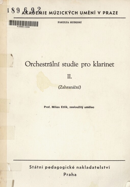 Orchestrální studie pro klarinet