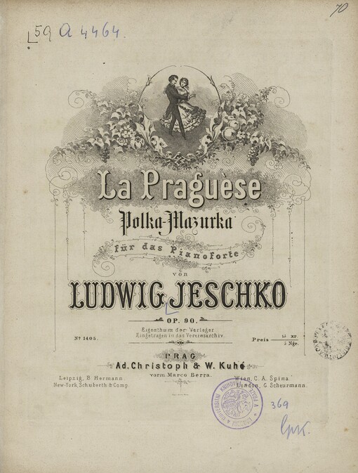 La Praguèse Polka-Mazurka für das Pianoforte: op. 90