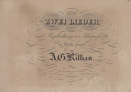 Zwei Lieder mit Begleitung des Pianoforte