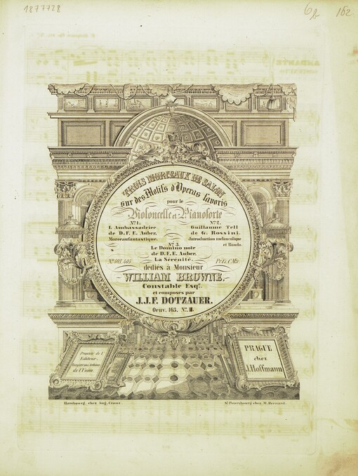 Trois morceaux de salon sur des Motifs d'Operas favoris: pour le Violoncelle et Pianoforte : Oeuv. 163. No. [II]. No. 2. Guillaume Tell de G. Rossini. Jintroduction melancolique et Rondo