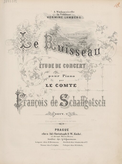 Le Ruisseau: étude de concert pour piano : oeuv. 2