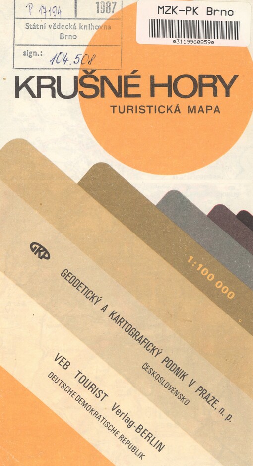 Krušné hory: turistická mapa