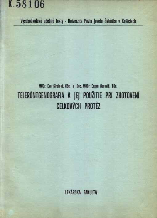 Teleröntgenografia a jej použitie pri zhotovení celkových protéz