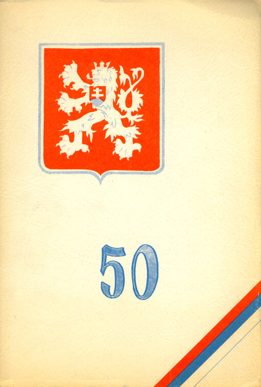 Commemoration of the fiftieth anniversary of the Declaration of Independence of the Republic of Czechoslovakia
