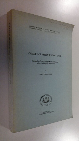 Children's Helping Behaviour :