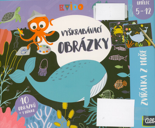Vyškrabávací obrázky. Zvířátka z moře