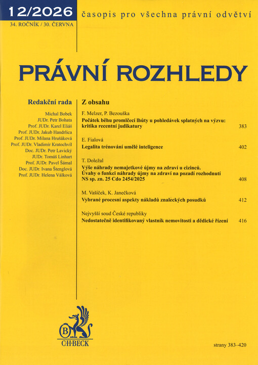 Právní rozhledy : časopis pro všechna právní odvětví