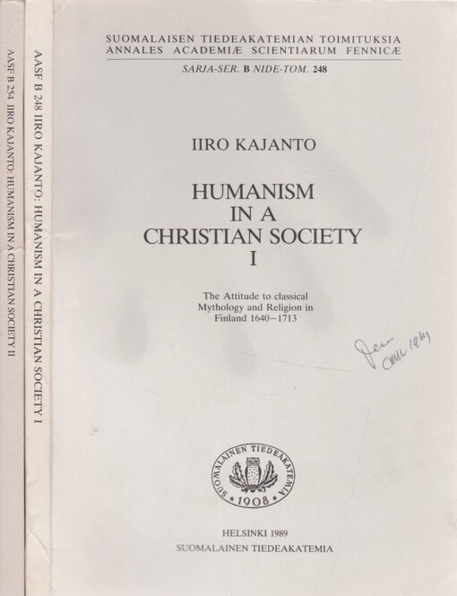 Humanism in a christian society.