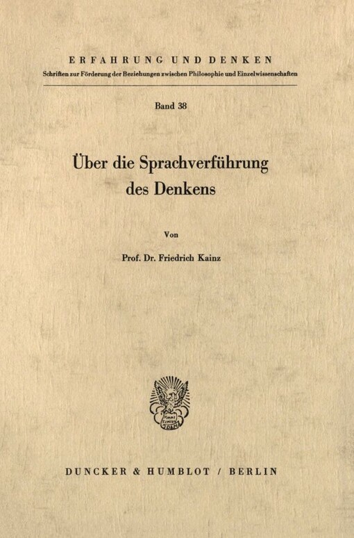 Über die Sprachverführung des Denkens /