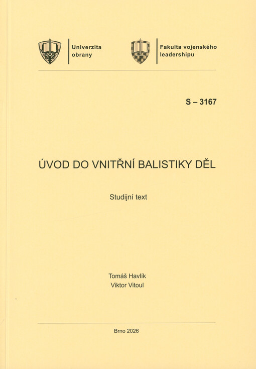 Úvod do vnitřní balistiky děl