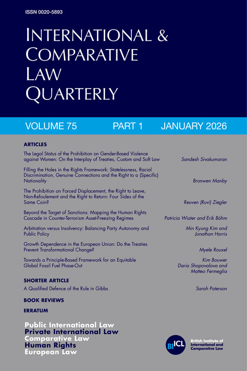 International and comparative law quarterly
