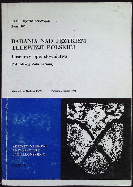 Badania nad językiem telewizji polskiej :