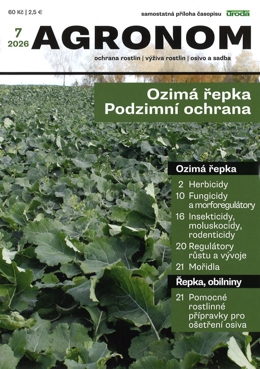 Agronom : samostatná příloha časopisu Úroda