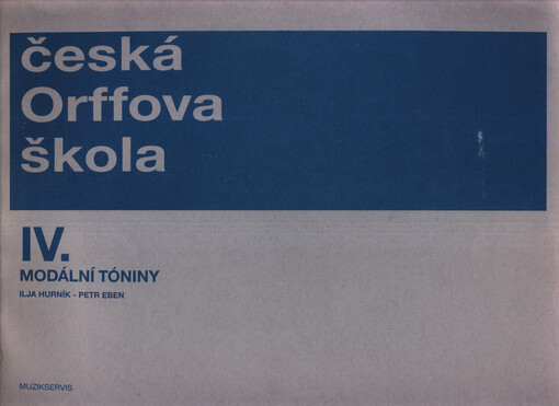 Česká Orffova škola. IV., Modální tóniny