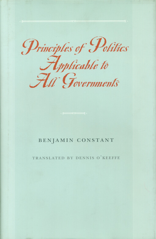 Principles of politics applicable to all governments