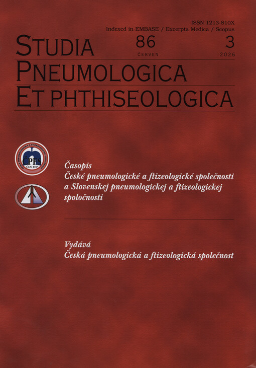 Studia pneumologica et phthiseologica : časopis České pneumologické a ftizeologické společnosti a Slovenskej pneumologickej a ftizeologickej spoločnosti