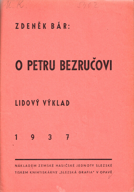 O Petru Bezručovi : lidový výklad