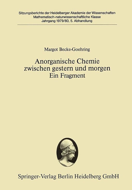 Anorganische Chemie zwischen gestern und morgen :